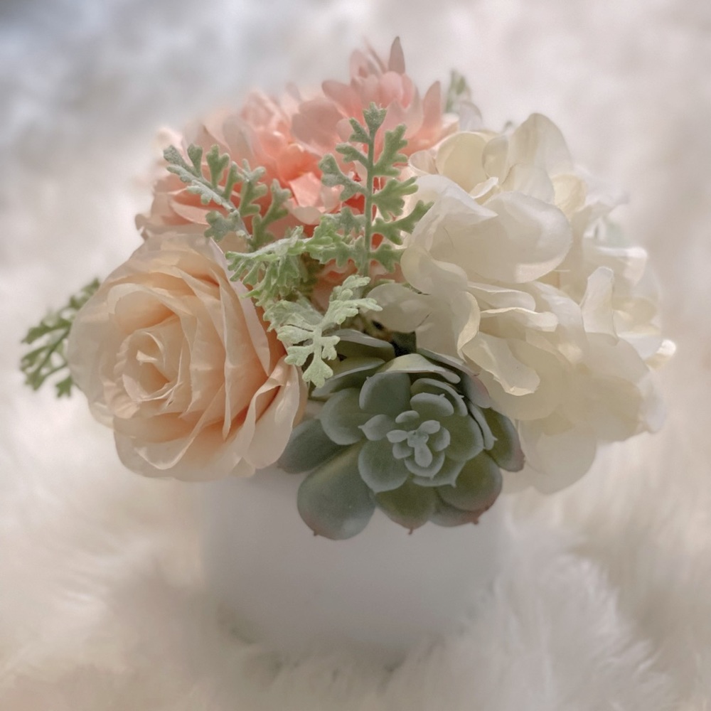 Artificial Succulent and Floral Arrangement